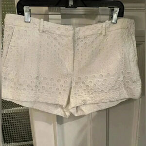 Michael Kors white eyelet shorts women’s size 12